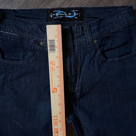 VTG Panno D'or Moto Jeans Men's Size 28 (27x27) Slim Fit Dark Wash Made in USA - Picture 7 of 9